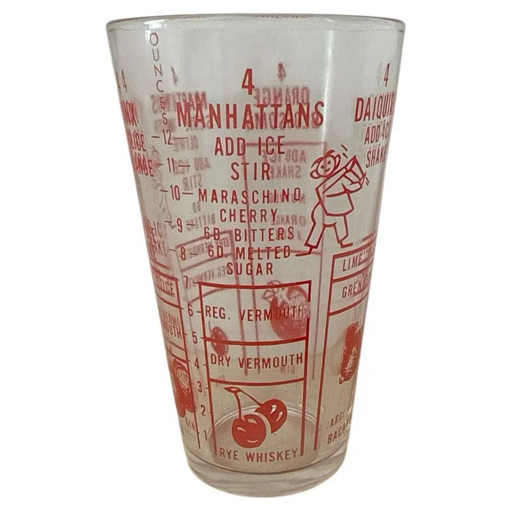 Vintage Federal Glass 12 oz Cocktail Shaker | 5 Retro Recipes • Barware